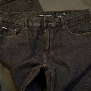 Rip Curl Charcoal Men's Relaxed Jeans 36x32